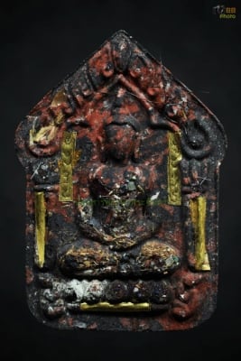 พระขุนแผนเทวะพรายมงคล(แม่กาหลง) ตะกรุดทองคำ 9 ดอก No.7