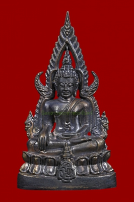 รูปหล่อพระพุทธชินราช รุ่น ญสส.หลวงปู่หมุน ปลุกเสก เนื้อนววะก้นเงิน