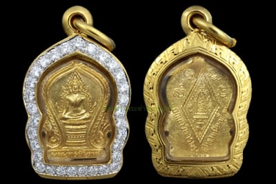 พระพุทธชินราชเสมาเล็ก 2495สวยแชมป์ เนื้อทองคำ